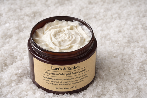 Calm Balm Magnesium Whipped Body Lotion Nourishing Relaxing Handmade Body Cream