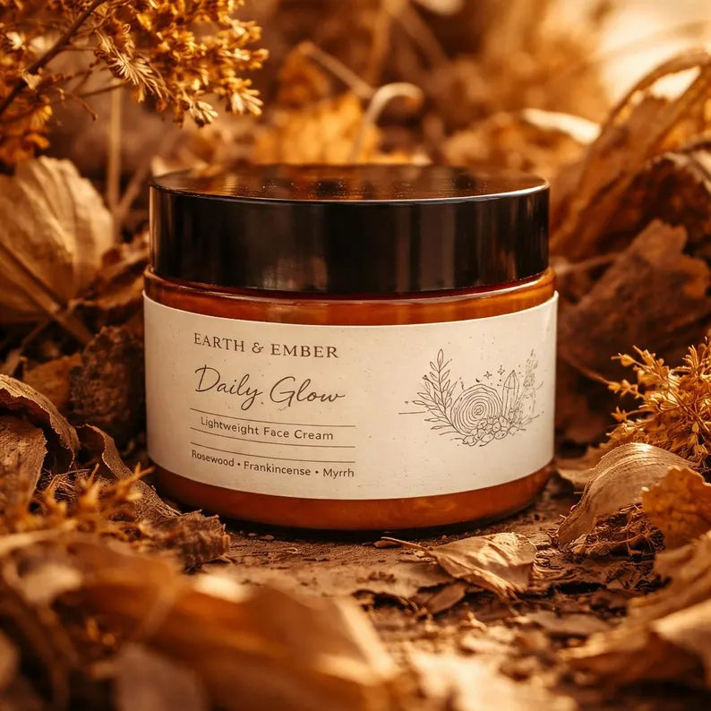 Lightweight Tallow Face Cream: Rosewood, Frankincense, Myrrh Daily Moisturizer