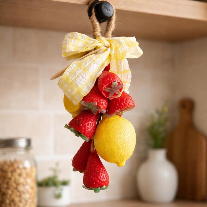 Strawberry Lemonade Soap on a Rope | Goat Milk Kitchen Soap (Summer Scent)