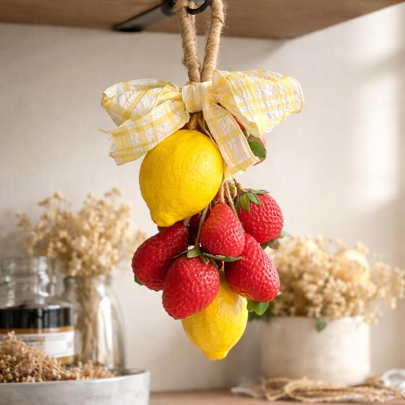 Strawberry Lemonade Soap on a Rope | Goat Milk Kitchen Soap (Summer Scent)