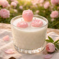 Peony Petals Candle | 16 oz Coconut Apricot Soy Wax | Floral Spring Candle