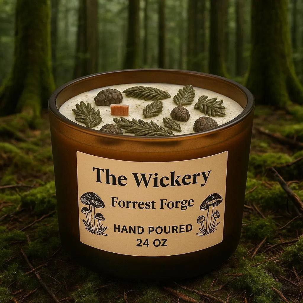 Forrest Forge – 24 oz Hand-Poured Candle by The Wickery