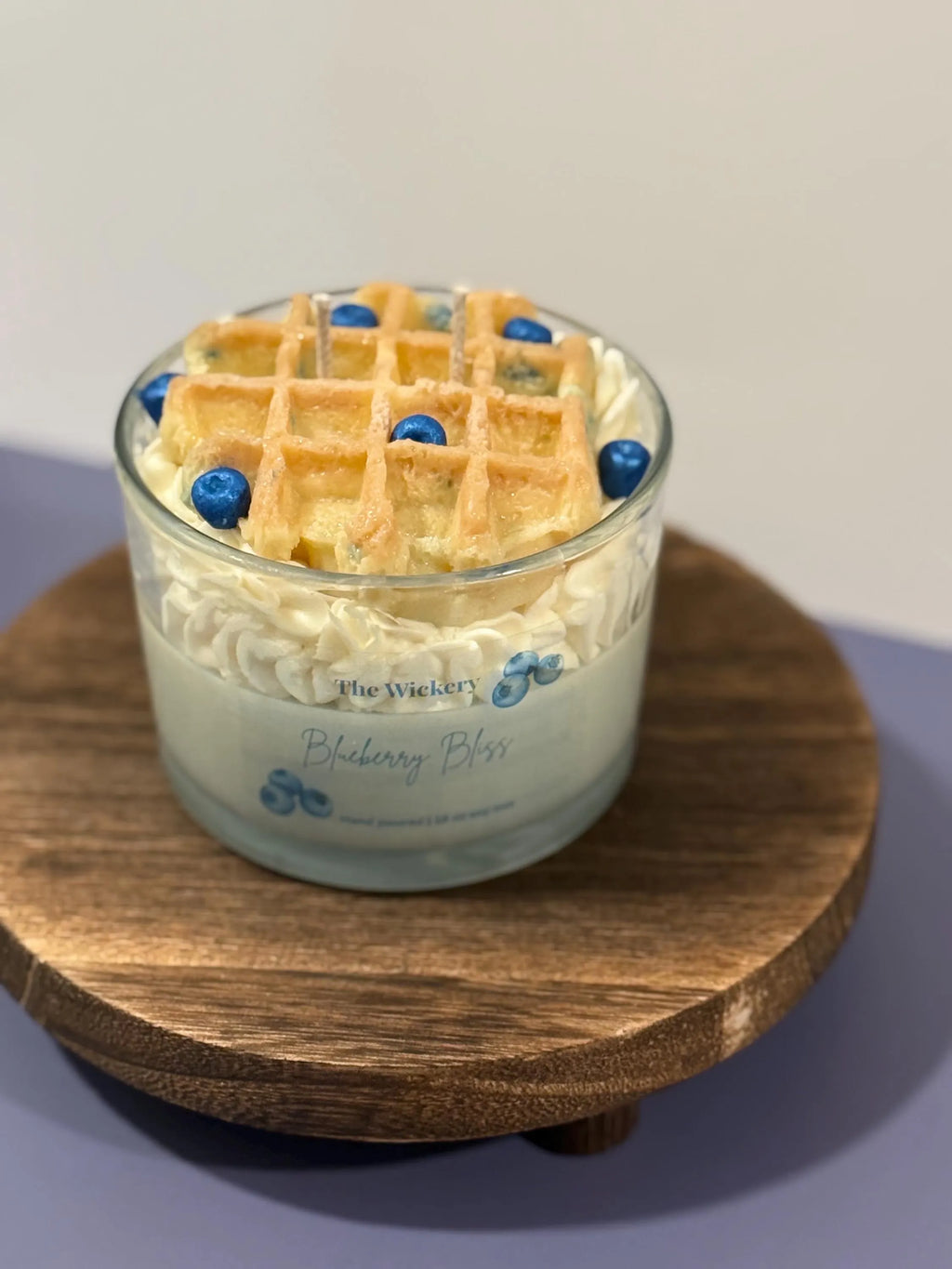 Blueberry Muffin Scented Candle: Hand-Poured Soy Coconut Wax