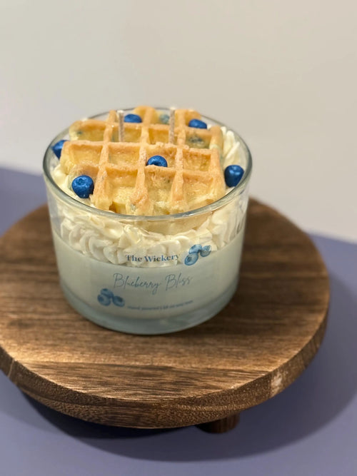 Blueberry Muffin Scented Candle: Hand-Poured Soy Coconut Wax