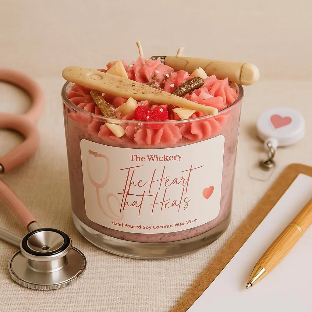 Nurse Gift Candle | Bartlett Pear, Vanilla Champagne Soy Coconut Candle