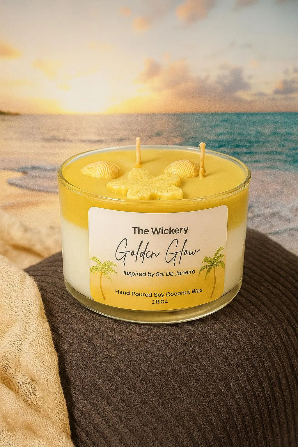Sol de Janeiro Inspired Candle | Vanilla, Pistachio, Caramel Scent, 16 oz Soy Coconut Wax