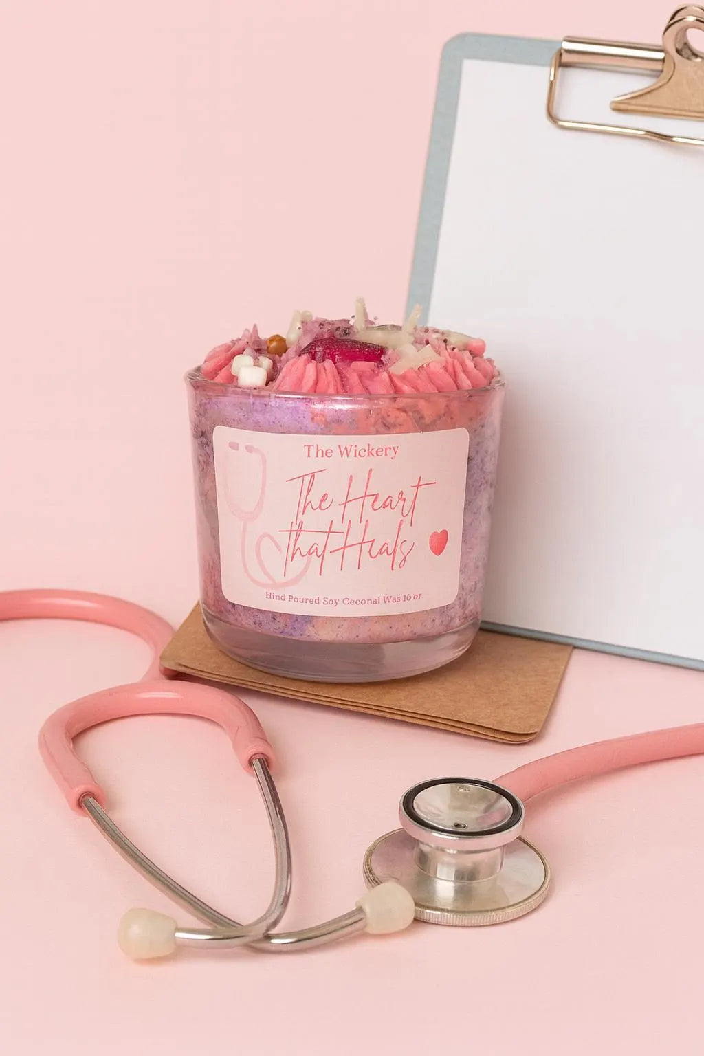 Nurse Gift Candle | Bartlett Pear, Vanilla Champagne Soy Coconut Candle