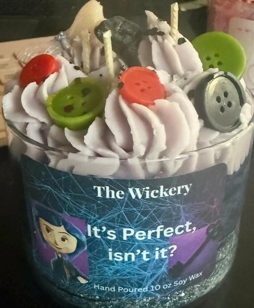 Coraline Inspired  Candle | Caramel Apple Vanilla Scented Soy Candle