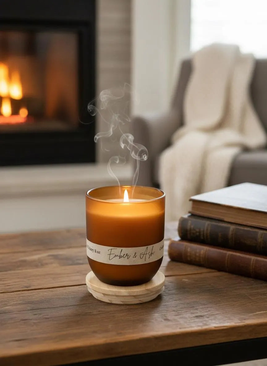 Amberwood Collection Candle Trio, Woodsy Luxury Scents