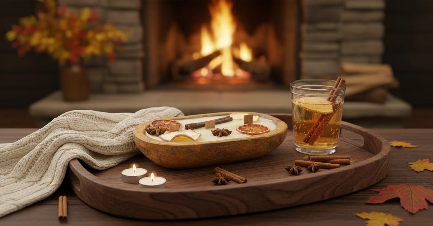 Crisp Orchard Air Candle Collection Mulled Cider Cinnamon and Sandalwood Comfort