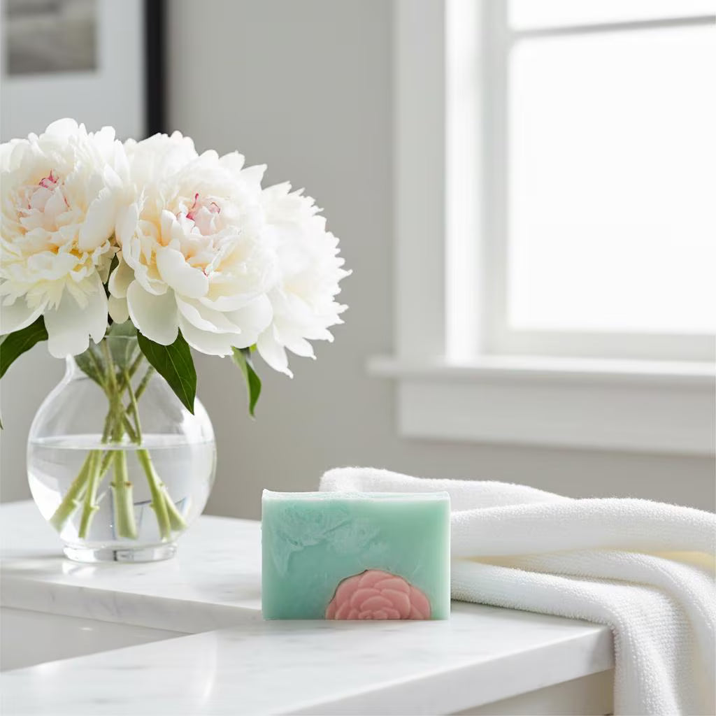 The Petals & Dew Soap Floral Goat Milk Soap Sweet Pea, White Tea and cucumber, Jasmine