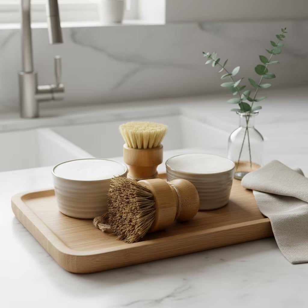 Tallow Dish Soap in Reusable Ceramic Ramekin Rosemary or Unscented
