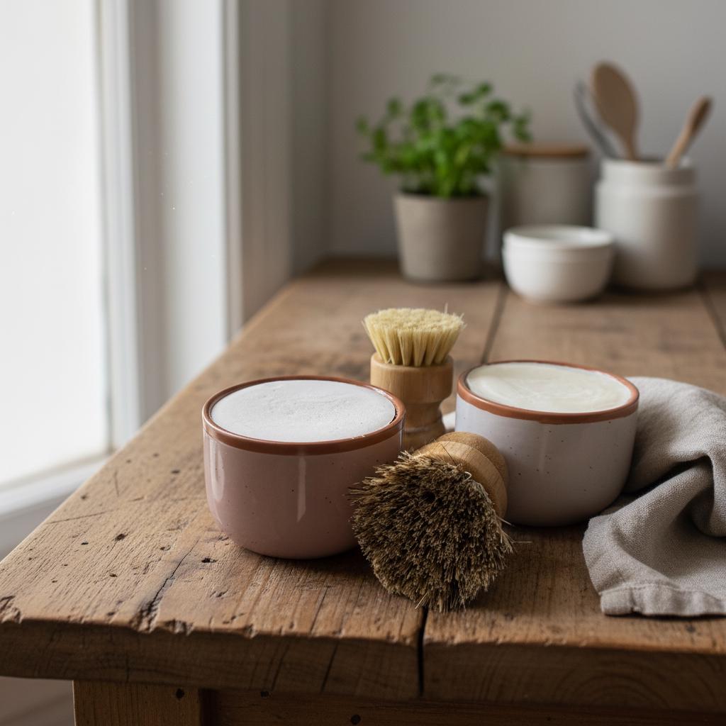 Tallow Dish Soap in Reusable Ceramic Ramekin Rosemary or Unscented