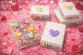 Conversation Heart Soap | Blueberry Peach Valentine's Gift