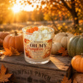 Pumpkin Pie Scented Candle: Handmade Soy Wax Candle with Whipped Top