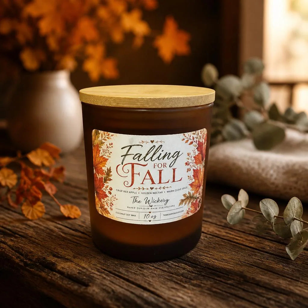 Apple Clove Coconut Soy Candle | Warm Autumn Spice Home Decor