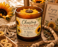 Chasing Sunflowers Candle | Sunflower Marshmallow Scent | Coconut Soy Wax | Floral Home Fragrance