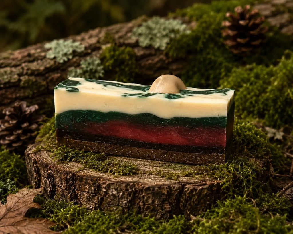 Forest Forge Goat Milk Soap | Oakmoss, Cedarwood & Patchouli | Woodland Mushroom Soap
