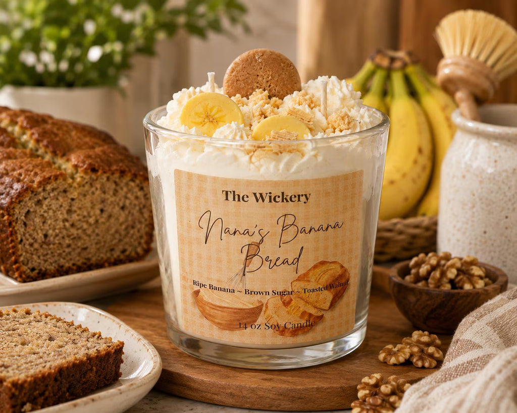 Nana's Banana Bread Candle | Soy Coconut Wax Dessert Candle