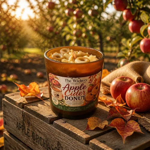 Apple Cider Donut Candle | Coconut Soy Wax Bakery Scent | Autumn Home Decor