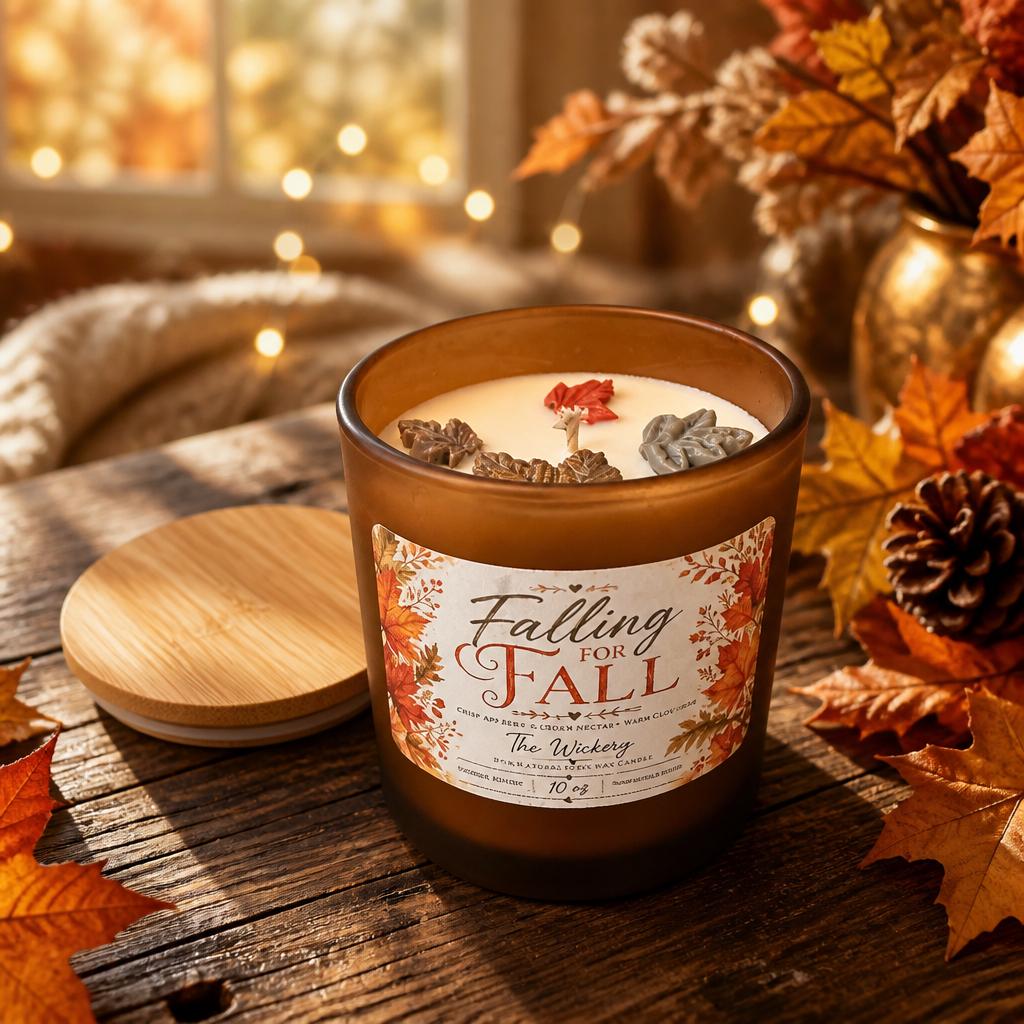 Apple Clove Coconut Soy Candle | Warm Autumn Spice Home Decor