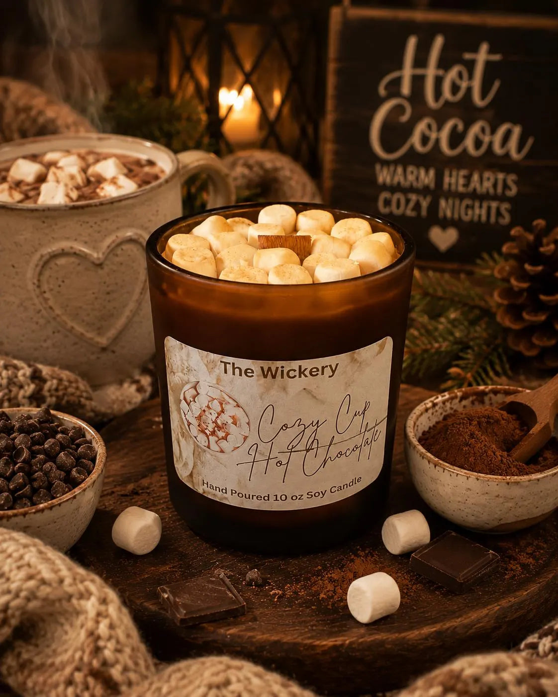 Hot Chocolate Candle – Cozy Cocoa Indulgence