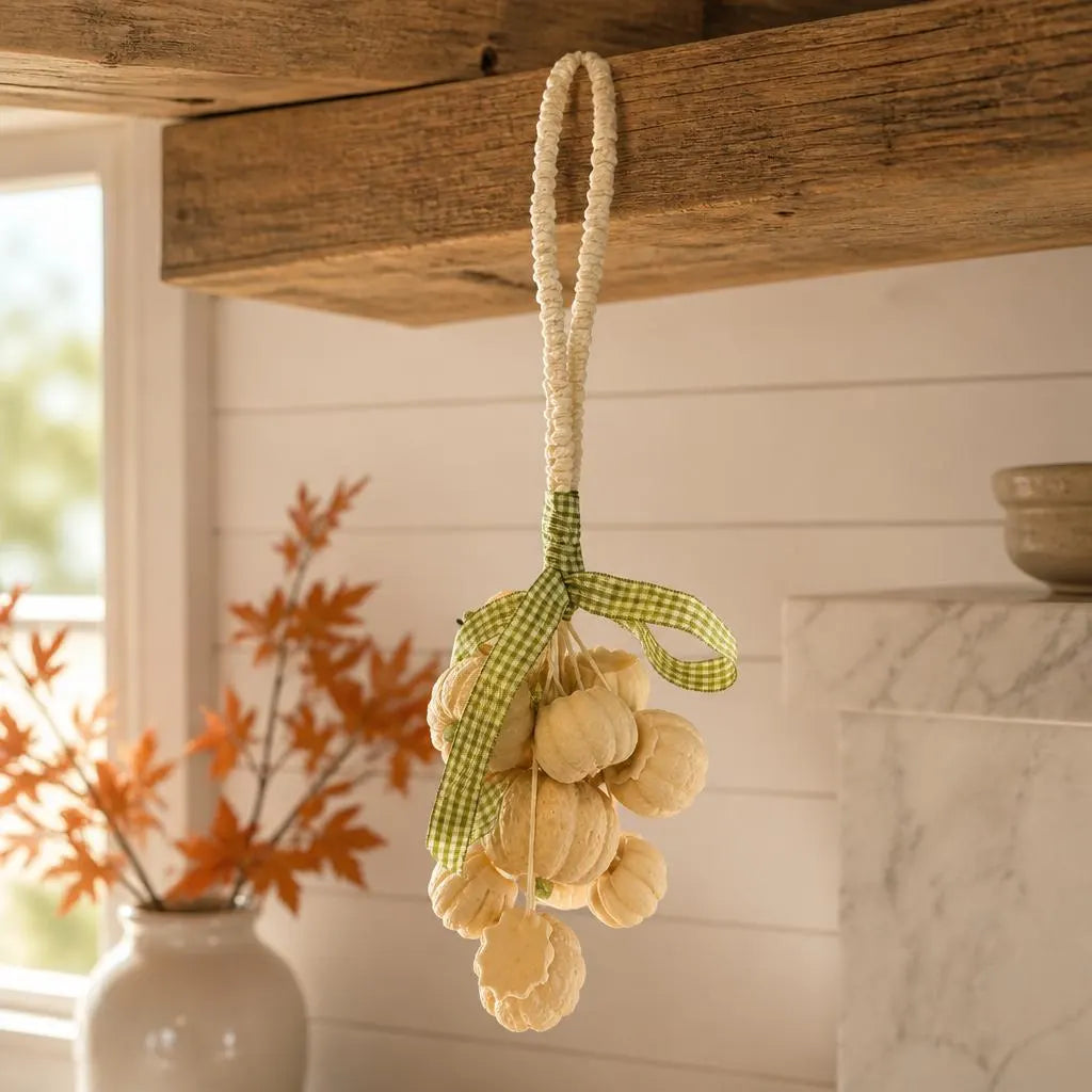 Handmade Pumpkin Soap Garland | Fall Kitchen Bathroom Decor, Autumn Scent