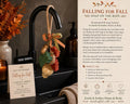 Handmade Fall Soap on a Rope | Autumn Leaf & Pumpkin Garland (Kitchen Decor)