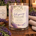 Whispering Willow Lavender Soy Candle | Coconut Blend, Soft Herbs, Warm Woods, Vanilla (10 or 14 oz)