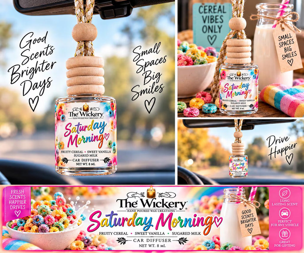 The Wickery Car Diffuser | 8 mL Hanging Fragrance