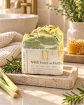Handmade Honey Lemongrass Tallow Soap | Earth & Ember Cold Process Bar (4 oz)