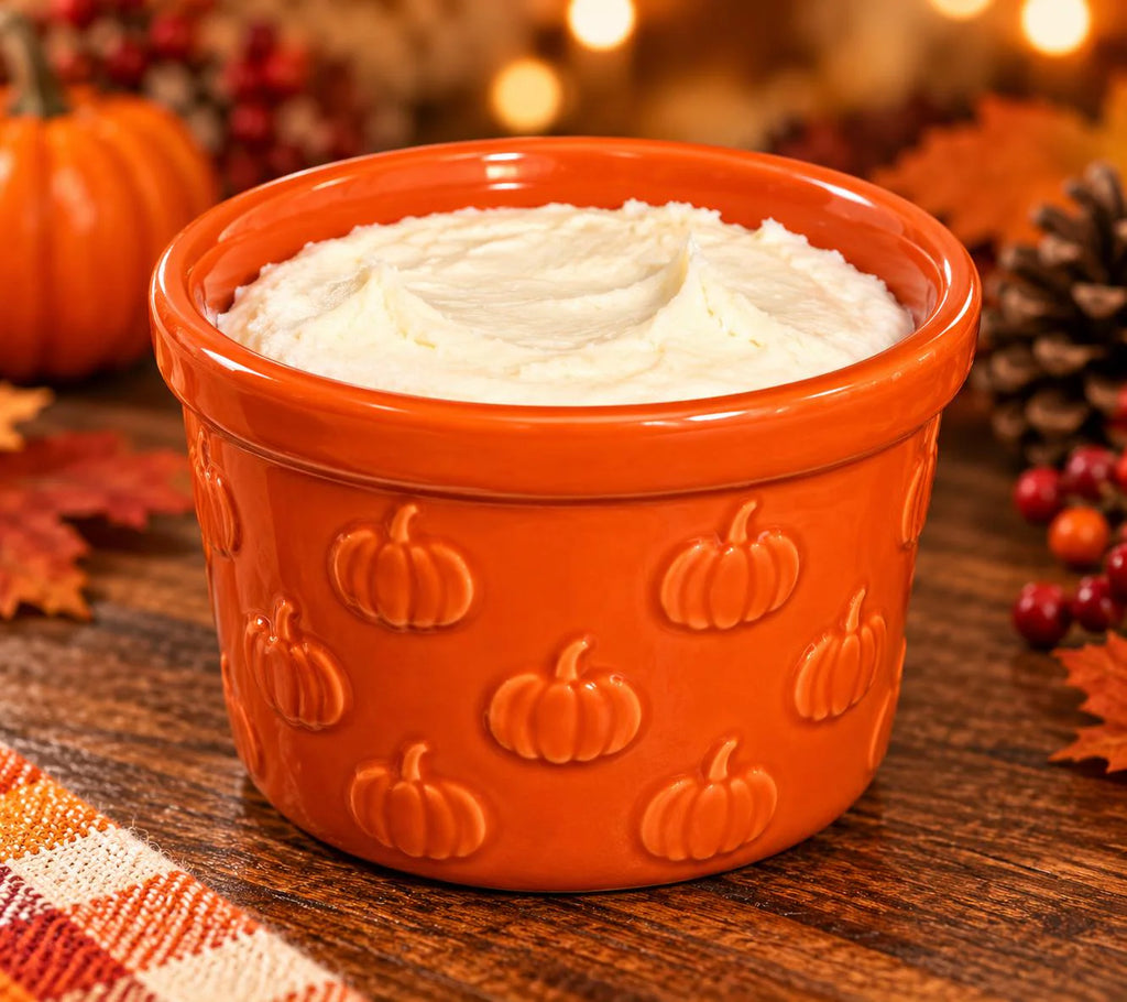 Fall Ramekin Solid Dish Soap | Orange & Clove  | Reusable Ceramic Dish | Earth and Ember