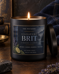 Signature Brit Candle | Bergamot, Lavender, Cedarwood & Tonka Bean | 10 oz Coconut Soy Candle | Luxury Home Fragrance